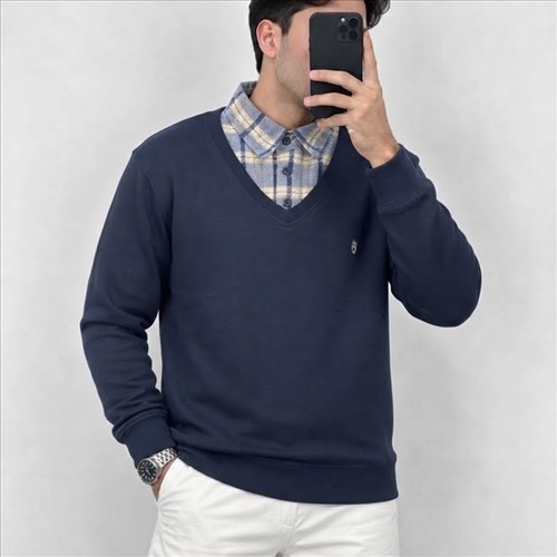 پولیور مردانه یقه چهارخانه