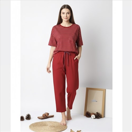 تیشرت شلوار برمودا راه راه