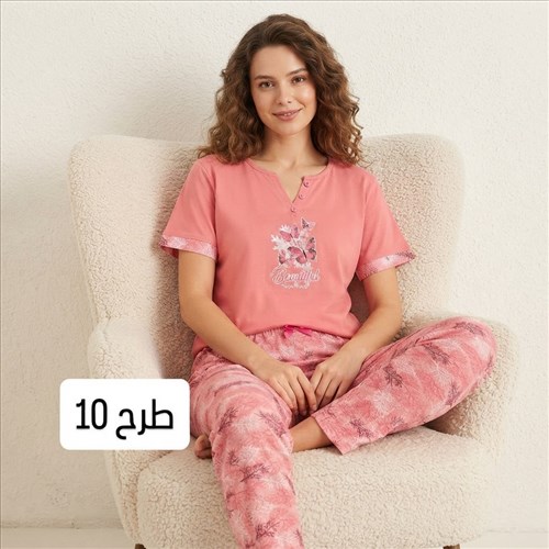 ست تیشرت و شلوار طرحدار