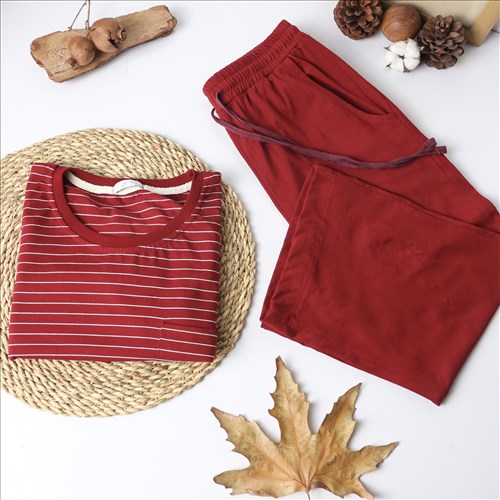 تیشرت شلوار برمودا راه راه