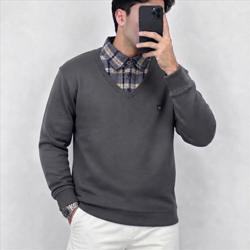 پولیور مردانه یقه چهارخانه