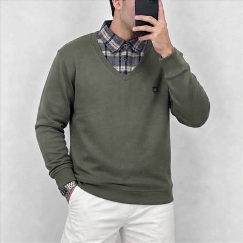 پولیور مردانه یقه چهارخانه