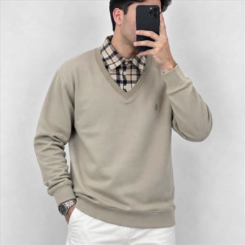 پولیور مردانه یقه چهارخانه