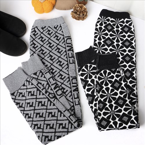 شلوار بافت طرحدار